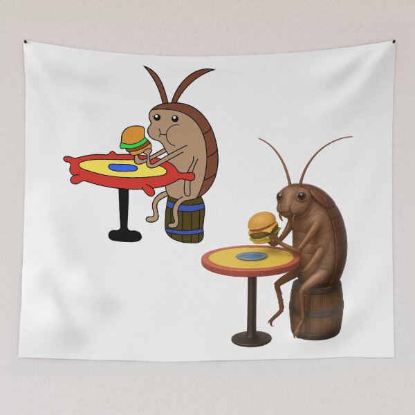 Item preview, SpongeBob SquarePants Cockroach Eating Krabby Patty Animated Real Pack designed and sold by DibujandoPorfa.