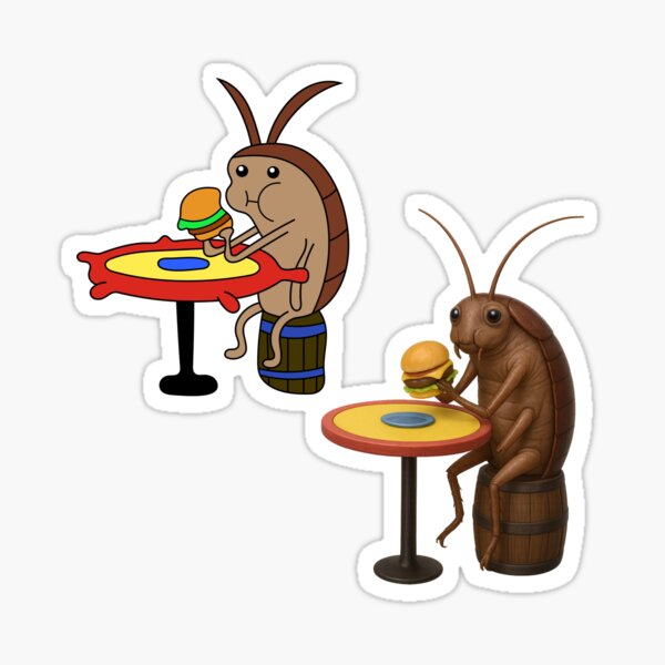 Item preview, SpongeBob SquarePants Cockroach Eating Krabby Patty Animated Real Pack designed and sold by DibujandoPorfa.