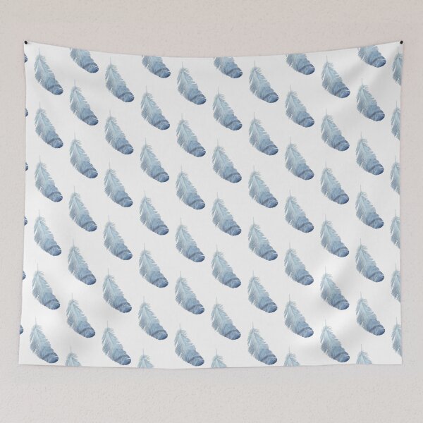 Item preview,  Blue feather study designed and sold by LisaLeQuelenec.