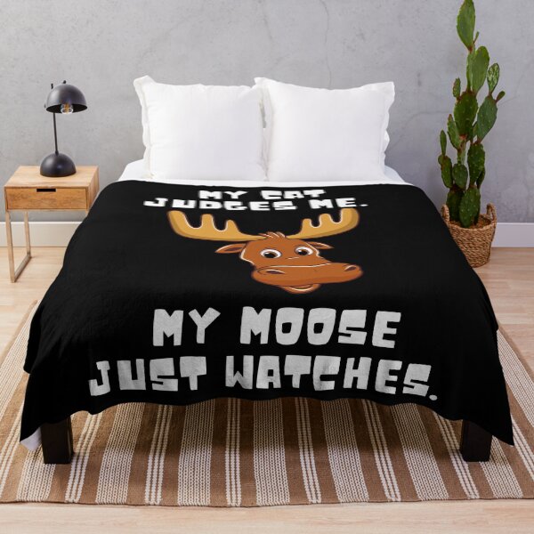 Item preview, My Cat Judges Me – My Moose Just Watches designed and sold by CleanDecor.