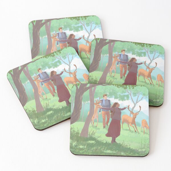 Item preview, walking with deers designed and sold by paradisetoons.