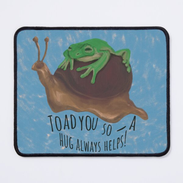Item preview, Toad You So – Frog Hug Art, Cute Snail and Toad Illustration for Animal Lovers designed and sold by Navink93.