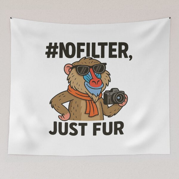 Item preview, #NOFILTER, JUST FUR – Baboon Influencer designed and sold by SpectrumCreations.