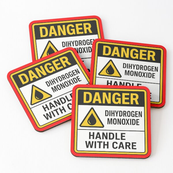 Item preview, Dihydrogen Monoxide Hazard Humor Sign designed and sold by zzz888.