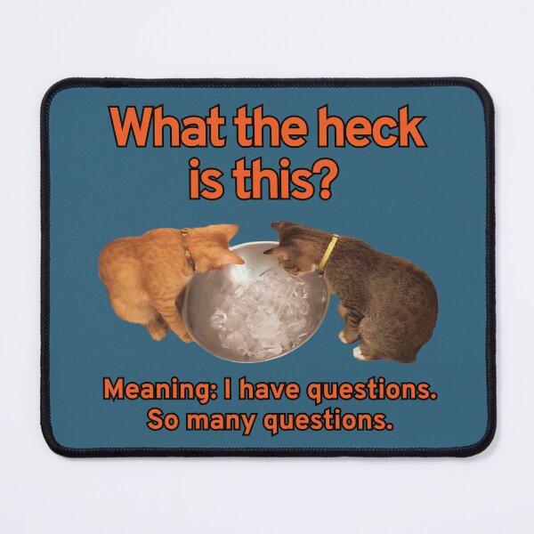Item preview, Funny Cats What the heck is this designed and sold by HappyHavenStu.
