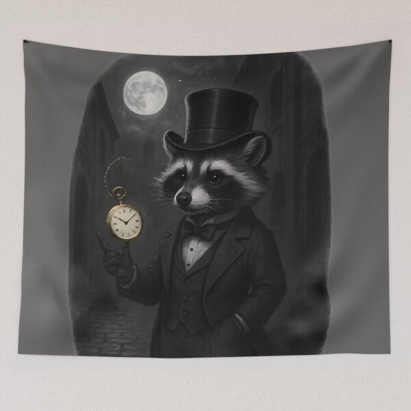 Item preview, Pocket-Watch Raccoon. Surreal animal. designed and sold by Shoot-The-Moon.