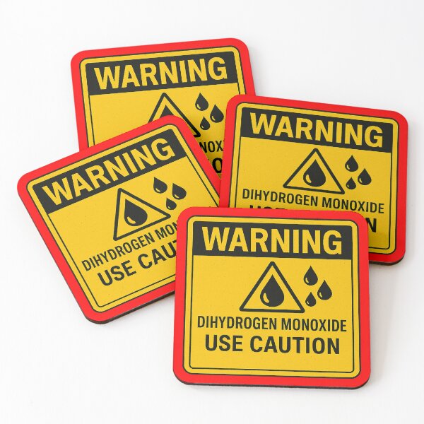 Item preview, Dihydrogen Monoxide Use Caution Warning Sign designed and sold by zzz888.