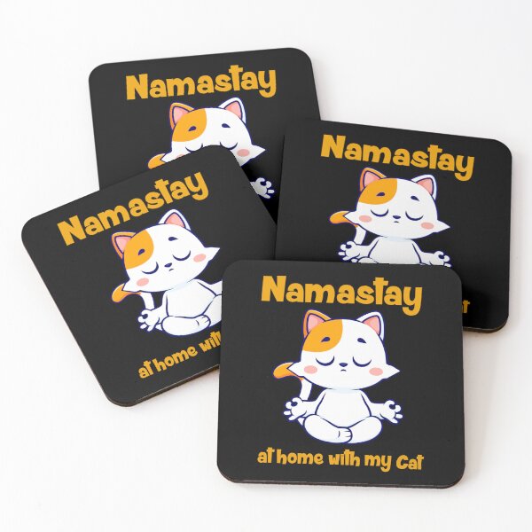 Item preview, Namastay At Home With My Cat  designed and sold by Atteestude.