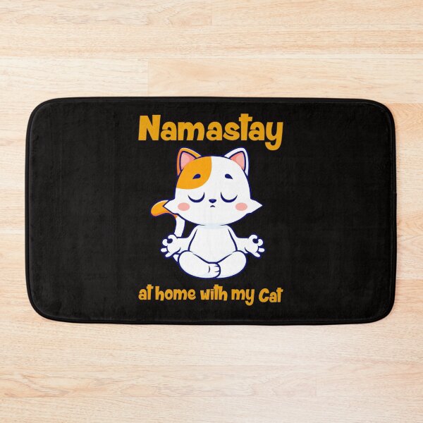 Item preview, Namastay At Home With My Cat  designed and sold by Atteestude.