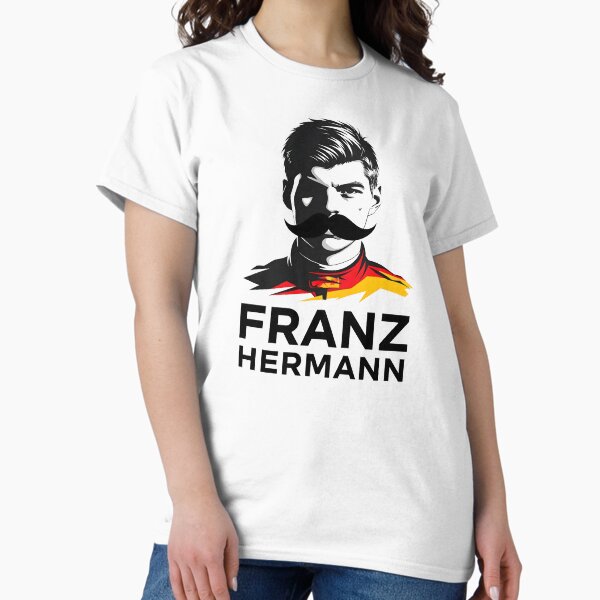 Vista previa del artículo con la obra «Arte de F1 de Franz Hermann: impactante diseño de retrato | Colores de carreras alemanes», diseñado y vendido por Studio F1Grid.