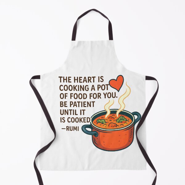 Item preview, “The Heart Is Cooking” – Rumi Quote designed and sold by NuminousYes.