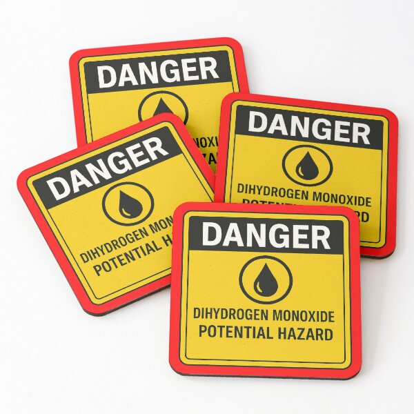 Item preview, Dihydrogen Monoxide Potential Hazard Humor Sign designed and sold by zzz888.