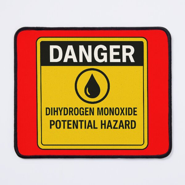 Item preview, Dihydrogen Monoxide Potential Hazard Humor Sign designed and sold by zzz888.