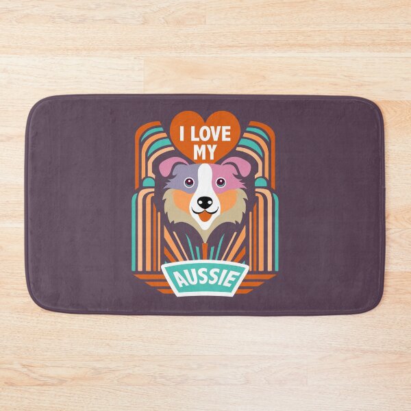 Item preview, I Love My Aussie Australian Shepherd designed and sold by AntiqueImages.