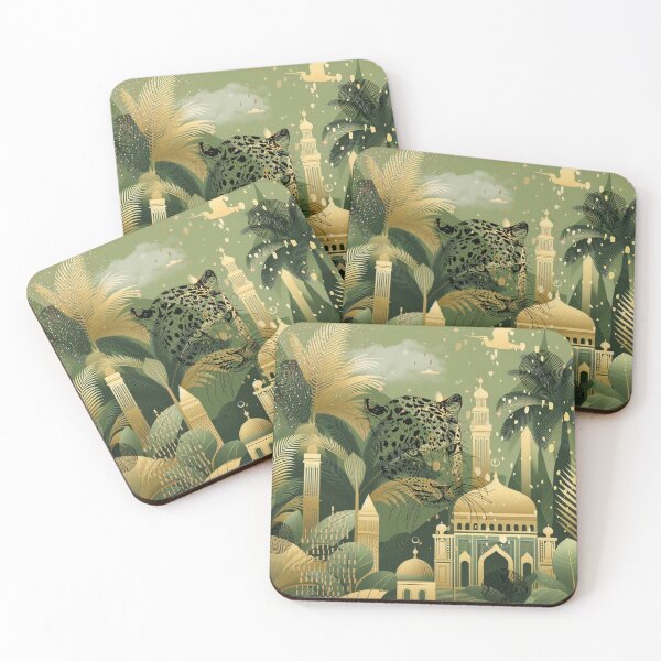Item preview, Elegant Gold Tropical Jungle Pattern | Botanical Palm Leaves Design designed and sold by Sugar Wisdom .