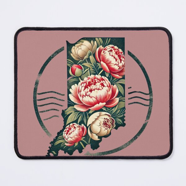 Item preview, Indiana Peonies Post designed and sold by FrictionMaxxing.