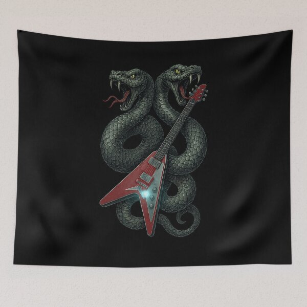 Aperçu de l'œuvre Guitar-Snake.2 créée et vendue par TATTOO-DESIGN.