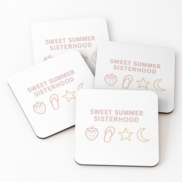 Item preview, Sweet Summer Sisterhood – Pastel Icon Row Design designed and sold by summer-loving.