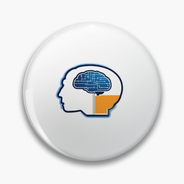 Item preview, AI Brain Technology Icon designed and sold by TaimToons.
