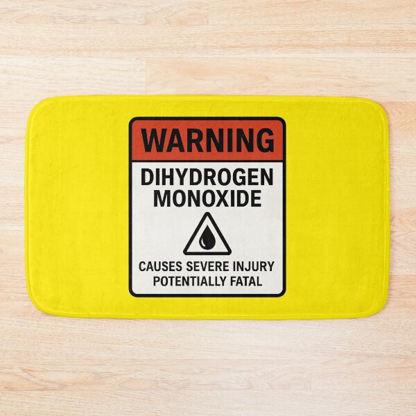 Item preview, Dihydrogen Monoxide Potentially Fatal Warning Art designed and sold by zzz888.