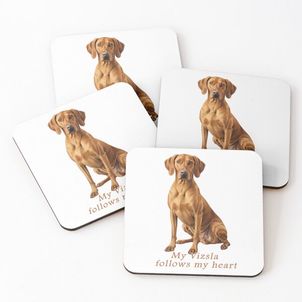 Artikelvorschau, Mein Vizsla folgt meinem Herzen entworfen und verkauft von Pawtraitvibes.