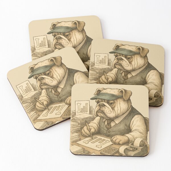 Item preview, Business Bulldog Funny  Animal illustration designed and sold by Shoot-The-Moon.