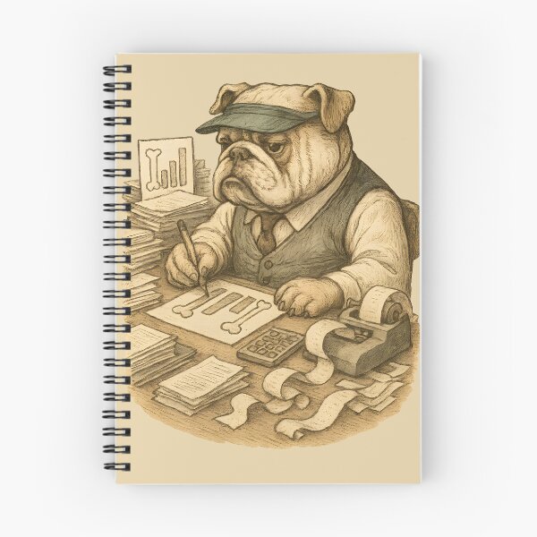 Item preview, Business Bulldog Funny  Animal illustration designed and sold by Shoot-The-Moon.