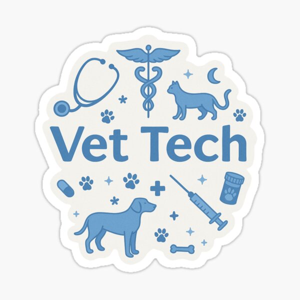 Item preview, Veterinary Technician Sticker  designed and sold by Megan Burke.