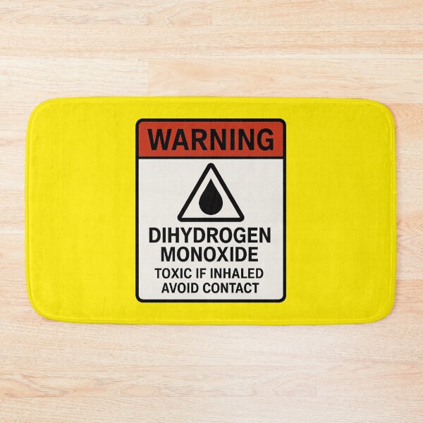 Item preview, Dihydrogen Monoxide Toxic Inhaled Warning Sign designed and sold by zzz888.