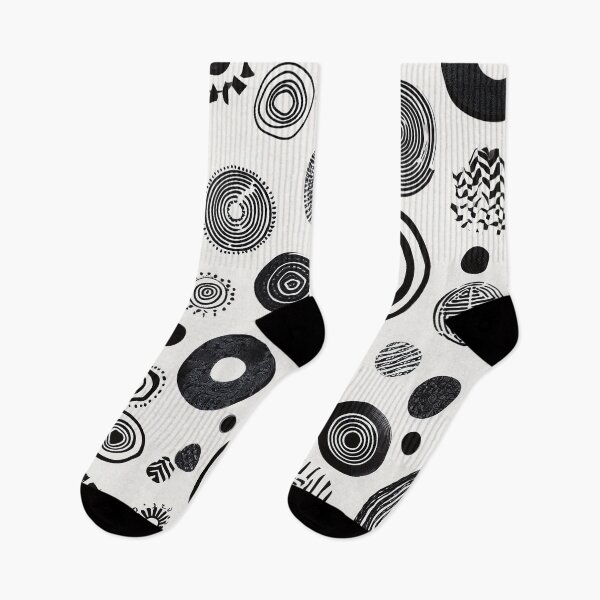 Item preview, Monochrome Orbit: Diverse Circular Pattern Art designed and sold by djovan.