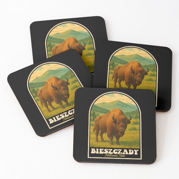 Item preview, Bieszczady National Park Poland Bison Vintage Art designed and sold by JackCurtis1991.