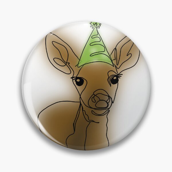 Item preview, Danielle the Festive Deer in a green Party Hat – animalzinhats designed and sold by Ashley’sAnimalz.
