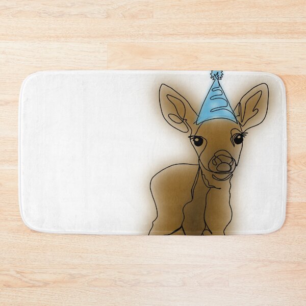 Item preview, Danielle the Festive Deer in a blue Party Hat – animalzinhats designed and sold by Ashley’sAnimalz.