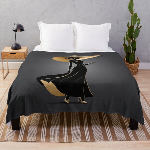 Item preview, Golden Silhouette - Elegant Woman in Hat Art designed and sold by VA Design.