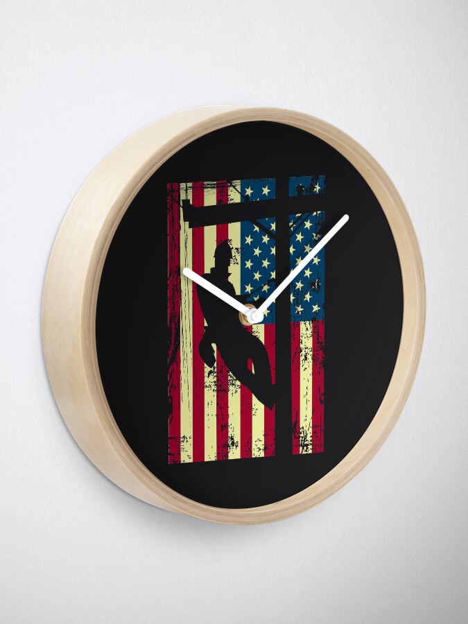 Alternate view of Lineman Clock