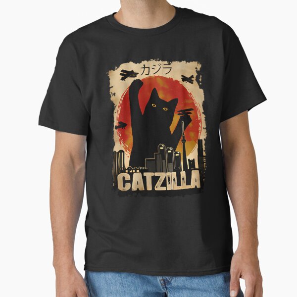 Item preview, Vintage Catzilla Tee - Funny Kitten And Cat designed and sold by chung2525.