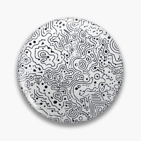 Item preview, Intricate Monochrome Maze - Abstract Pathways designed and sold by djovan.