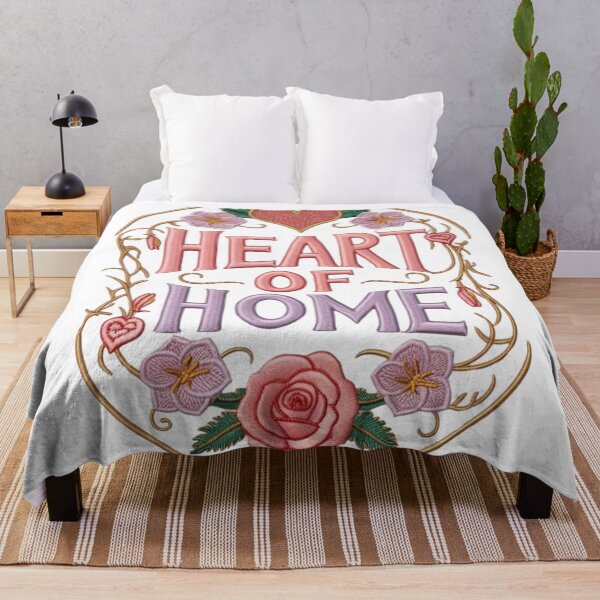 Item preview, Heart of Home Floral Embroidery Design designed and sold by ArtDesignTp.