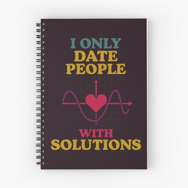 Item preview, I Only Date People With Solutions – Funny Math Graph Design designed and sold by Butler in the Home.