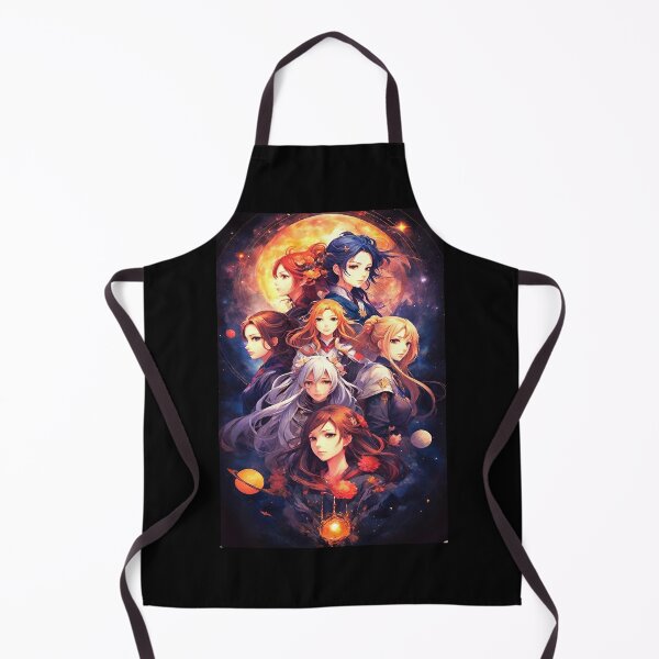 Item preview, Generic Anime Sci-fi Fantasy Image with 7 girls space background! designed and sold by Giulivo Store Graphic.