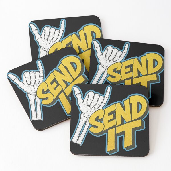Item preview, Send It – Skeleton Shaka Graffiti Design designed and sold by TrashCultSupply.
