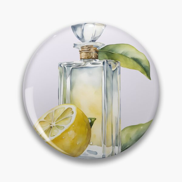 Item preview,   Perfume Bottle Watercolor, Lemon  Perfume, Lime Perfume, Paris, Purple Flowers,  Watercolor,  Hydrangea designed and sold by KolorellaS.