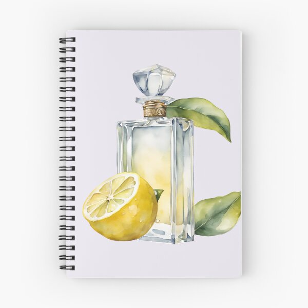 Item preview,   Perfume Bottle Watercolor, Lemon  Perfume, Lime Perfume, Paris, Purple Flowers,  Watercolor,  Hydrangea designed and sold by KolorellaS.