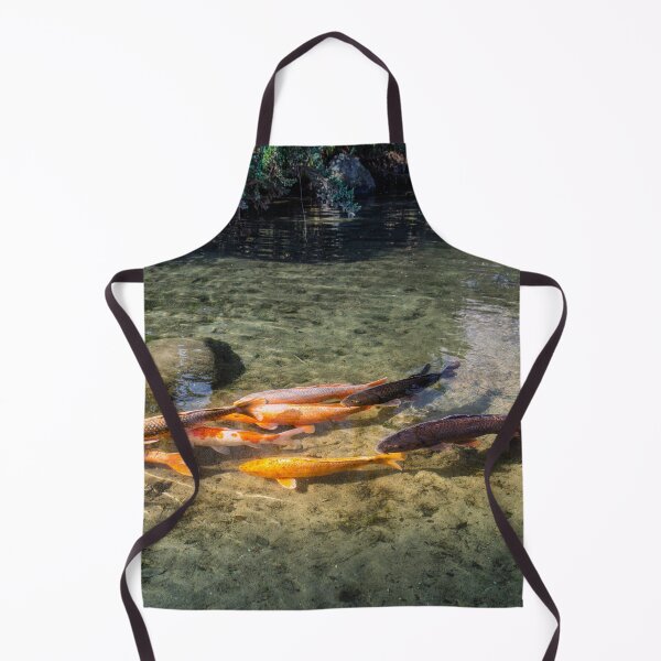 Item preview, Koi Fish in Waterwheel Pond at Hokuto Waterwheel Village Park, Yamanashi Japan designed and sold by Pix4Japan.