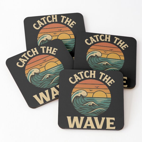 Item preview, Catch the wave retro vintage sunset ocean designed and sold by KTGim.