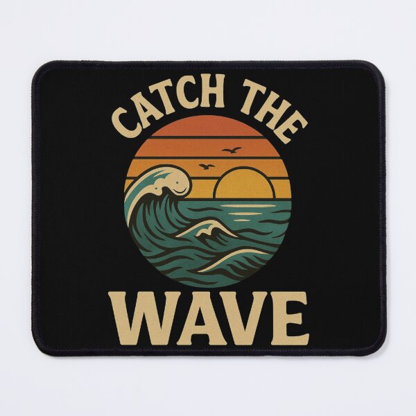 Item preview, Catch the wave retro vintage sunset ocean designed and sold by KTGim.