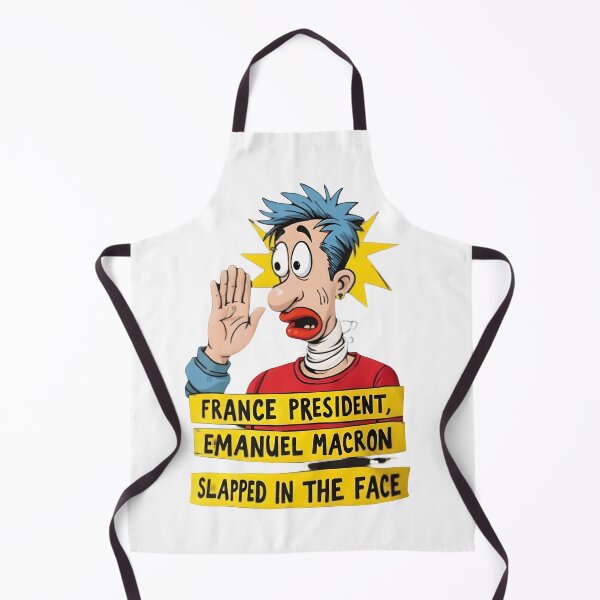 Item preview, Emmanuel Macron Slapped Meme - French President Slap in the Face Viral Moment designed and sold by VibesWorn.
