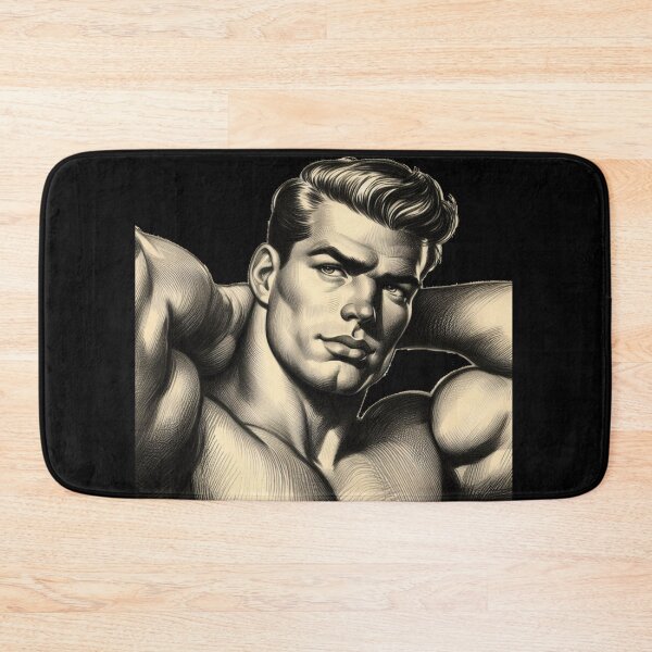Item preview, 1940s Physique Hunks Muscle Power LGBTQ Gay Pride Graphic Design designed and sold by ItsAKinkThing.