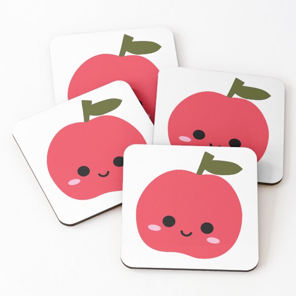 Item preview, Kawaii Red Apple – Cute Fruit with Adorable Face designed and sold by Blueprint&co.