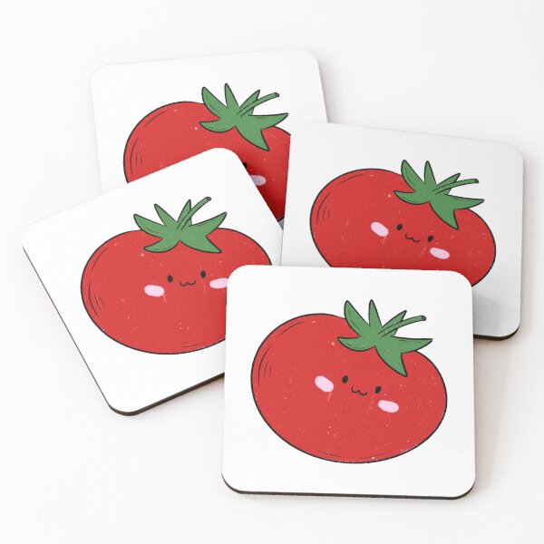 Item preview, Kawaii Tomato – Cute Red Tomato with Happy Face designed and sold by Blueprint&co.